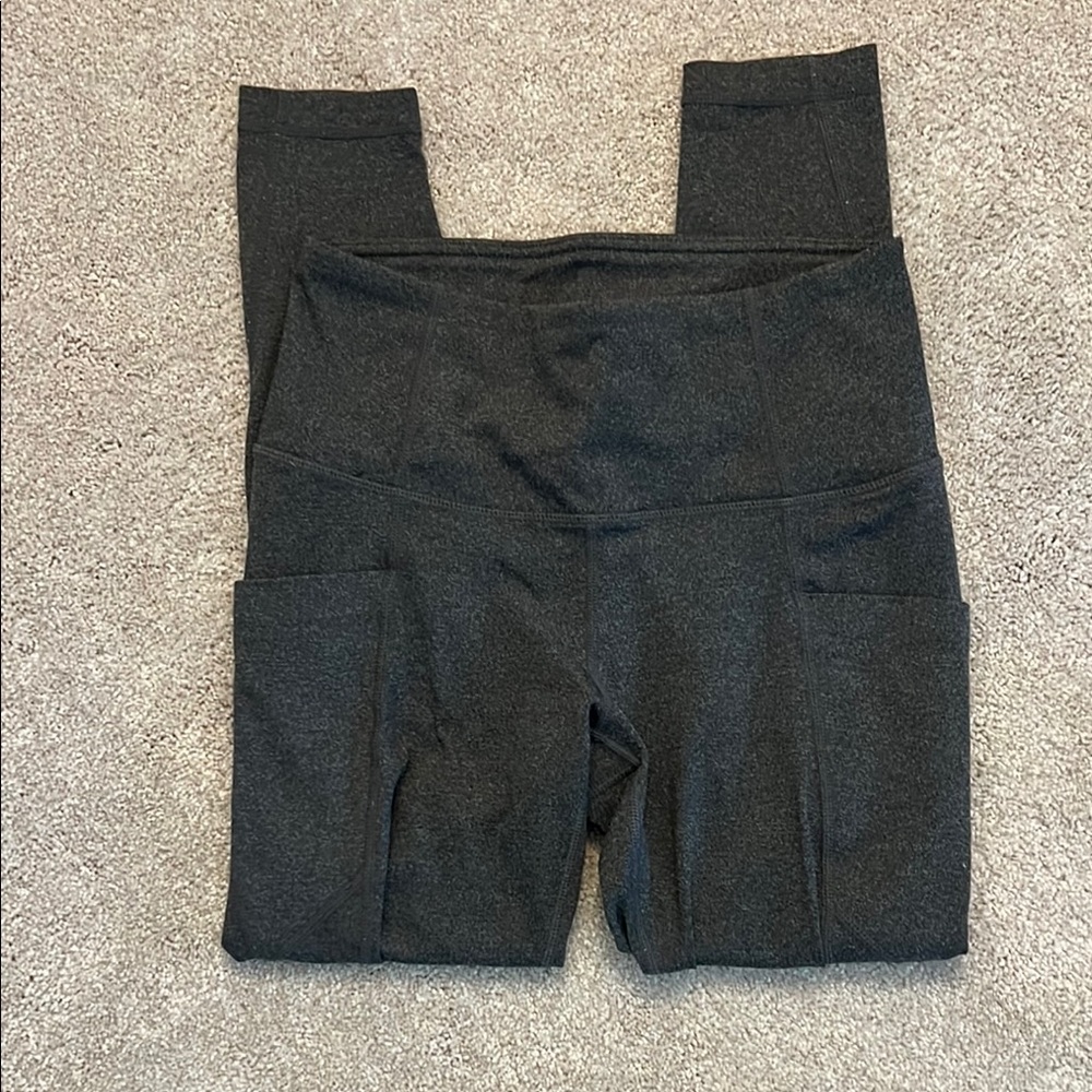 Dark Gray High-Waisted Leggings